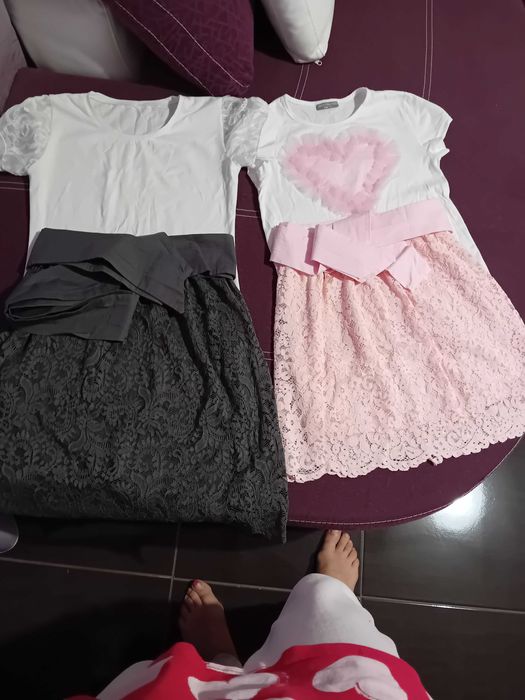 Мама и дете .комплект блузки с поли