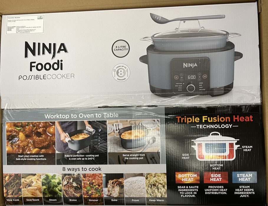 Мултикукър Ninja - Foodi 8-в-1, 1200W, 8 програми, син