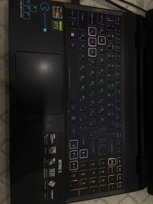 Ноутбук aser nitro 5 rtx 3060 ryzen 7 1TB