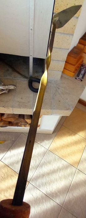 Аксесоари за камина от ковано желязо и духало - естествена кожа и мед