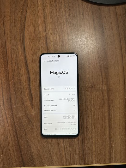 Honor 200 smart ca nou