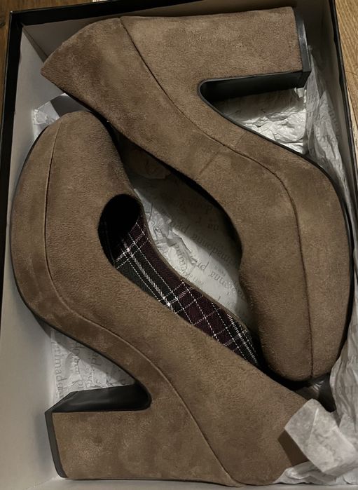 Бежово-Кафяви Обувки от ЕКО кожа