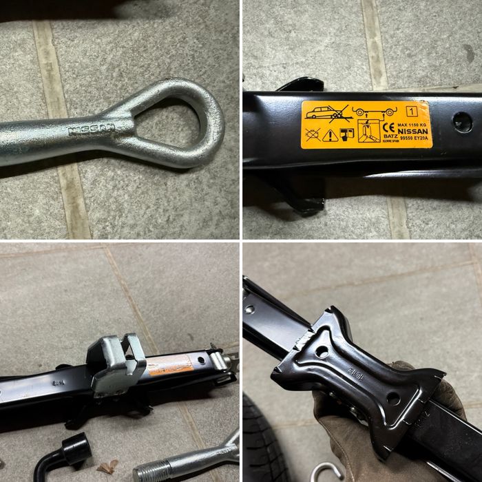 НОВ Оригинален Комплект 17" ПАТЕРИЦА/КРИК/КУКА 5х114,3 за -NISSAN-