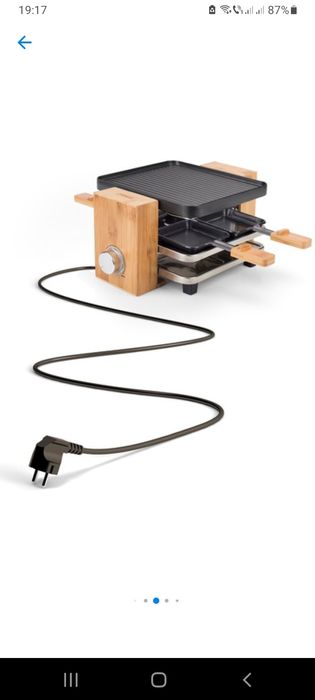 Plită electrică Gril/Raclete Princes Pure 8,1200W,negru