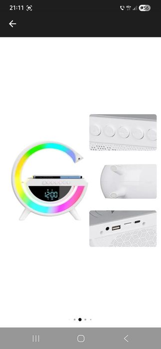 Boxa Bluetooth cu încărcare wireless + radio