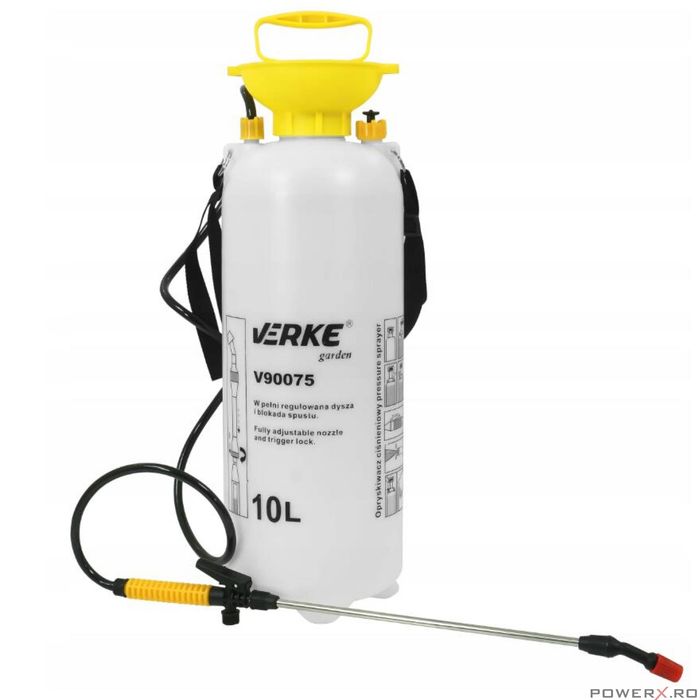 Pulverizator manual pentru stropit, capacitate 10 l, Verke