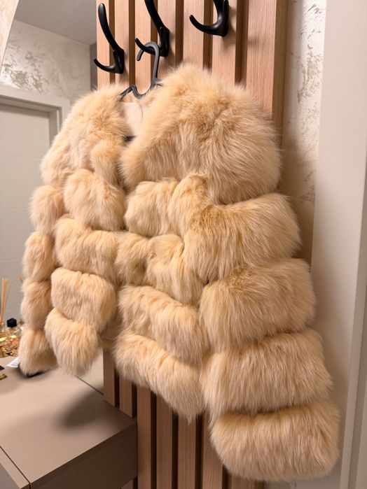 Палто естествен косъм лисица