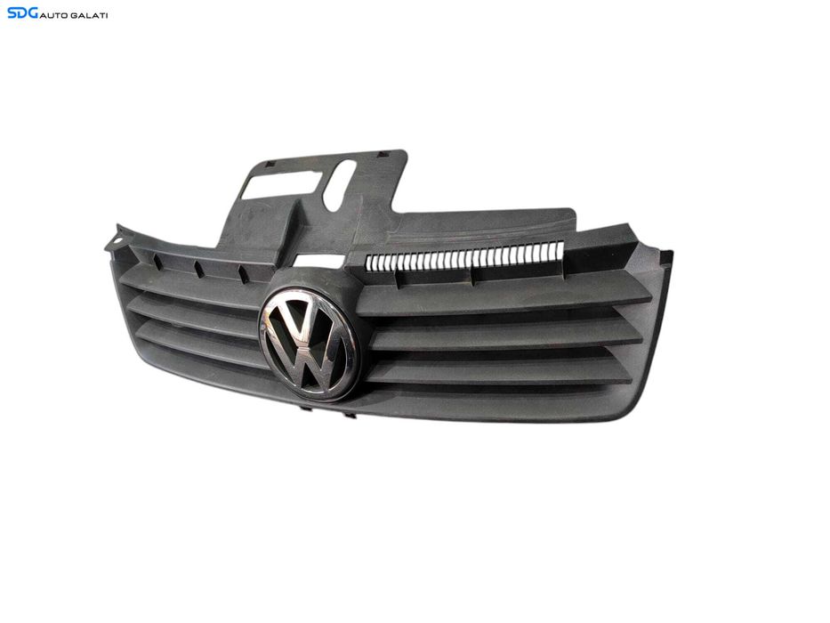 Grila Centrala cu Emblema Sigla de pe Bara Spoiler Fata Volkswagen Polo 9N 9N2 2002 - 2005 (Lipsa Ureche Dreapta) [LC0153SOS]