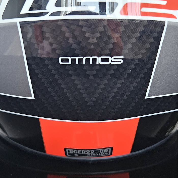 Casca Moto, LS2, S, Negru, Rosu, Full Face, 55/56