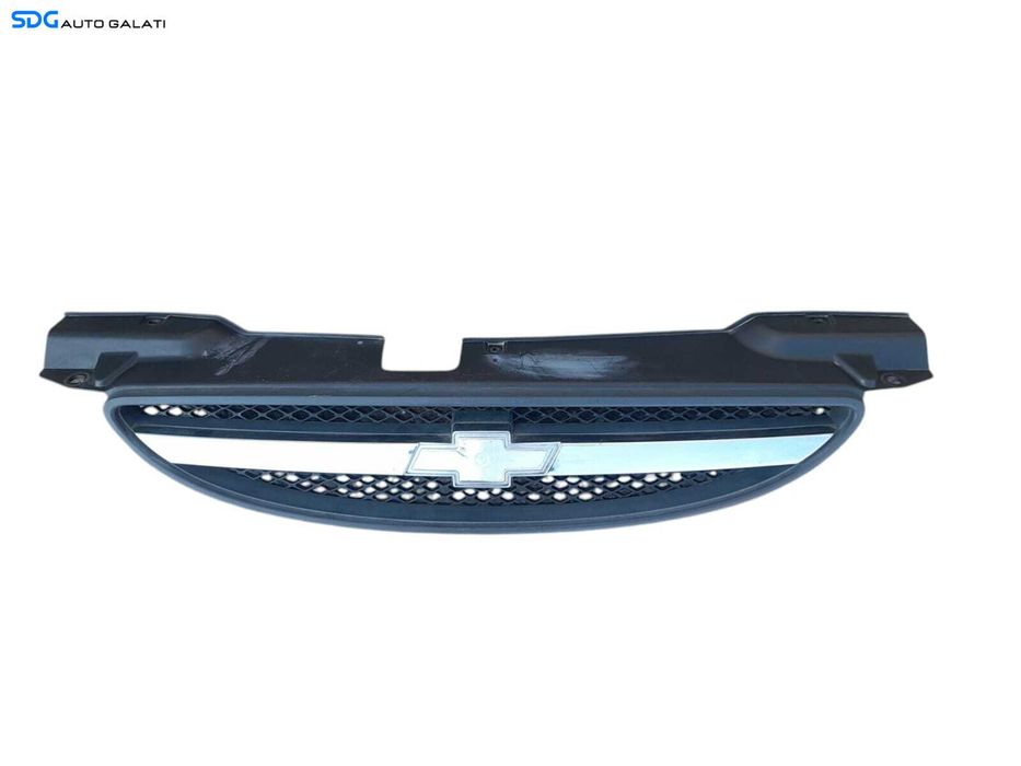 Grila Centrala cu Emblema Sigla de pe Bara Spoiler Fata Chevrolet Aveo 2003 - 2008 Cod 96492235 [N1112]