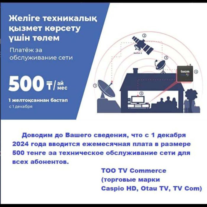 Отау ТВ спутник доставка