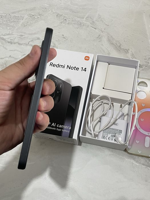 Resmi Note 14 8/128 GB ideal full kamplekt srochna sotladi