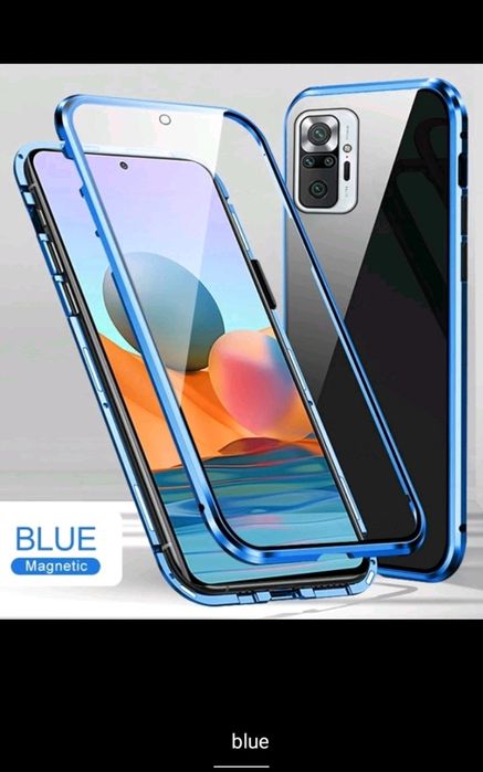 Xiaomi Redmi 10 Note 10 Pro Note 10 10S 4G 5G /Двоен 360 магнитен кейс