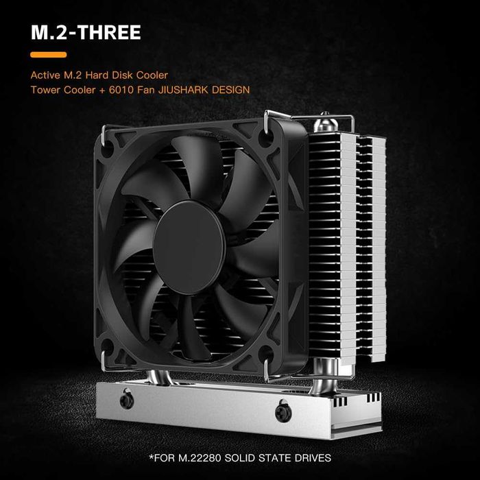 Cooler Radiator Ventilator Jiushark M.2-THREE SSD PCIe 4/5 hard disk