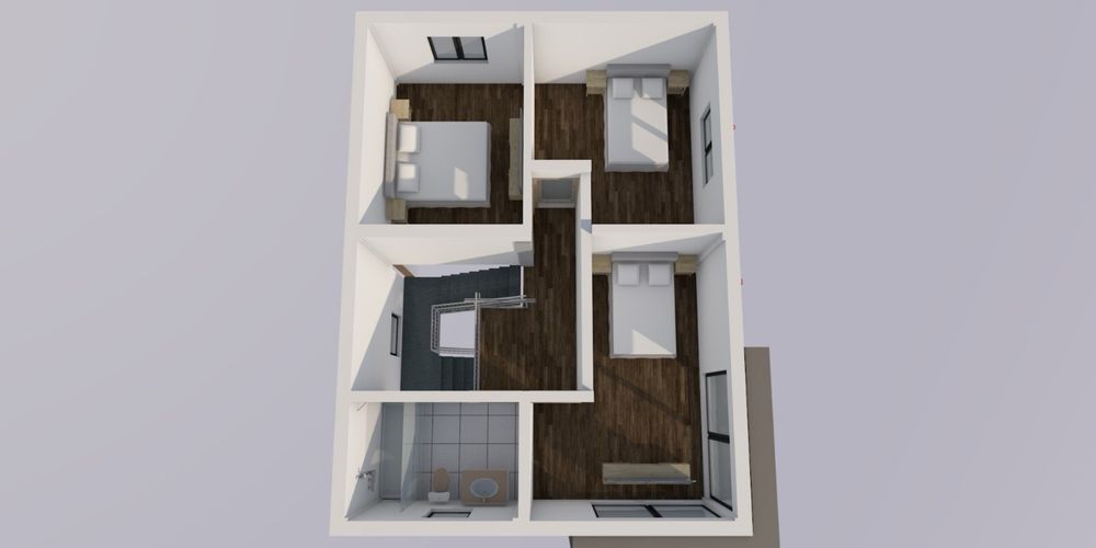 Vila proiect mediteranean 3 camere 2 bai 840 mp curte