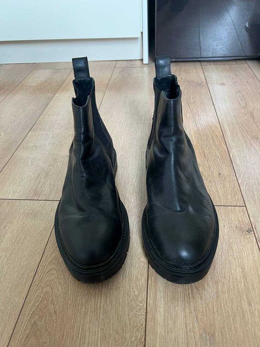 Кожаные ботинки ZARA