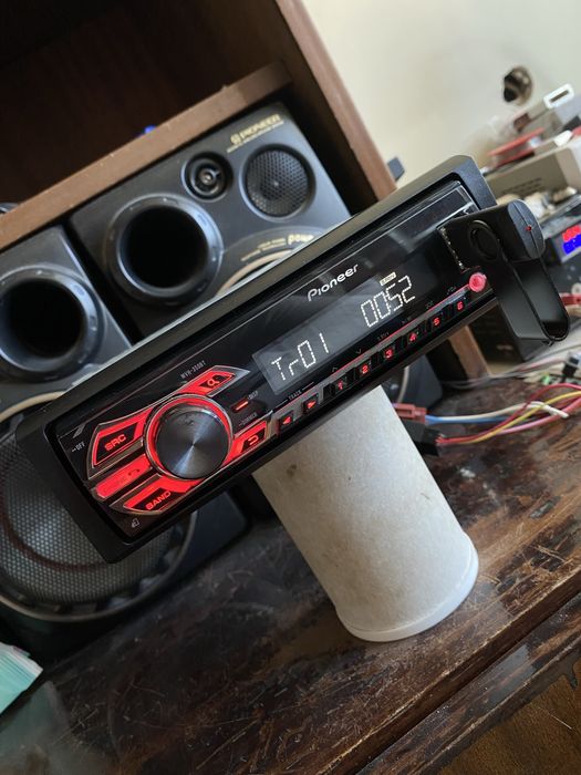 Pioneer MVH-350BT - BLUETOOTH, USB, Aux авто радио плеър за кола cd сд