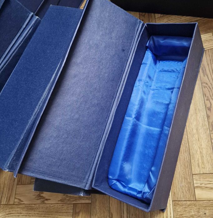 SET 10 cutii / ambalaje -carton gros bleumarin