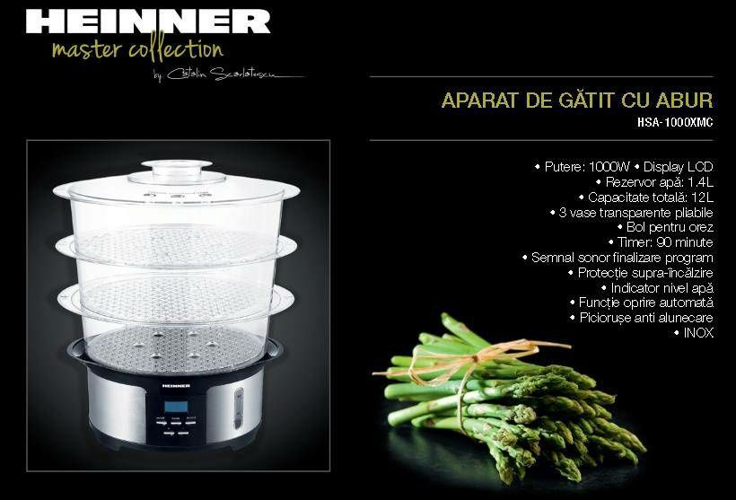 Aparat de gătit pe aburi Heinner