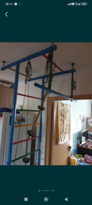 Продам детскую лестницу. Качели , канат , кольца