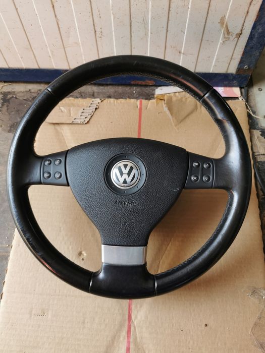 Volan piele cu comenzi vw golf 5 Passat jetta scirocco