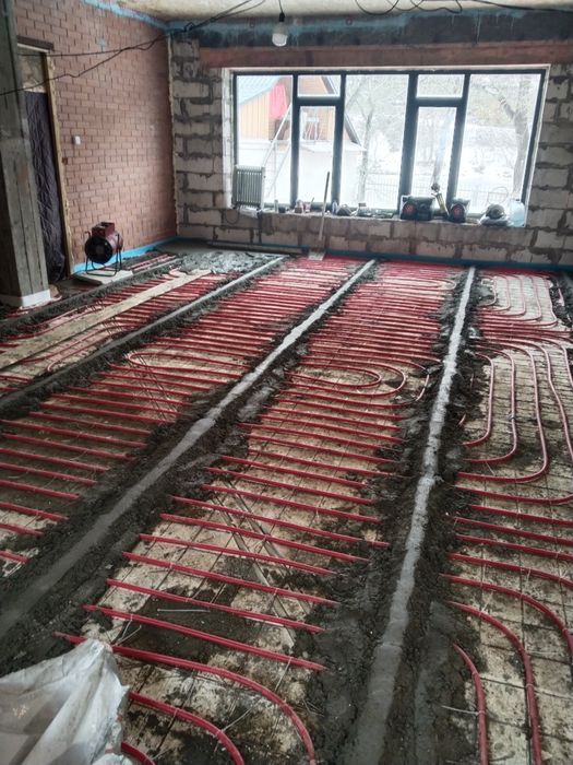 Монтаж тёплых полов