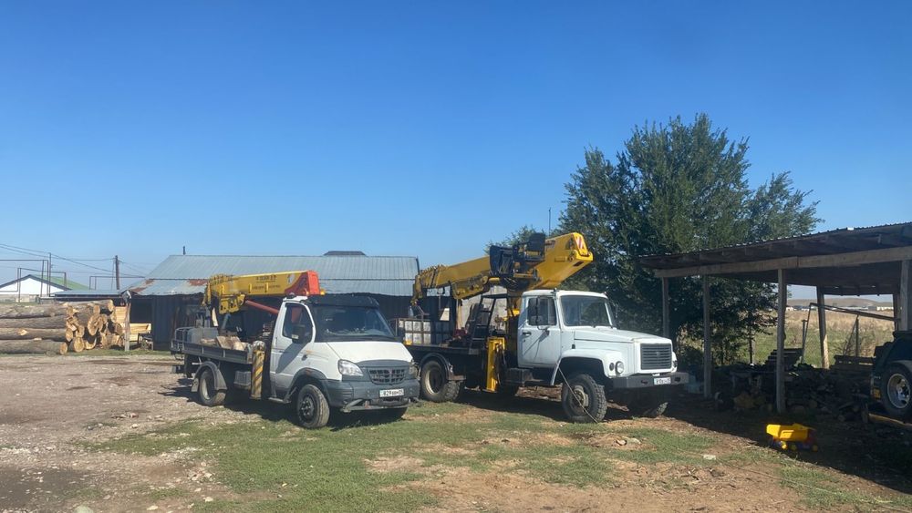 Автовышка вездеход кран