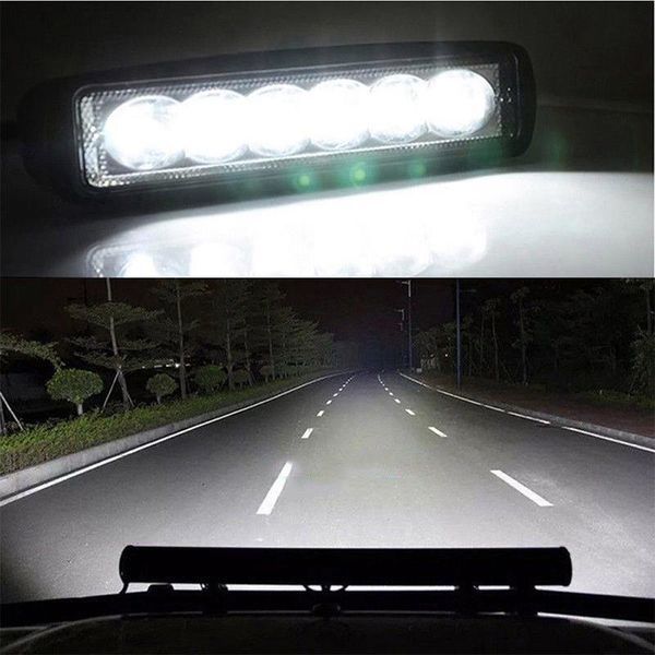 Лед Халоген №2177 дневни светлини 18w 6 LED, 12V/24V