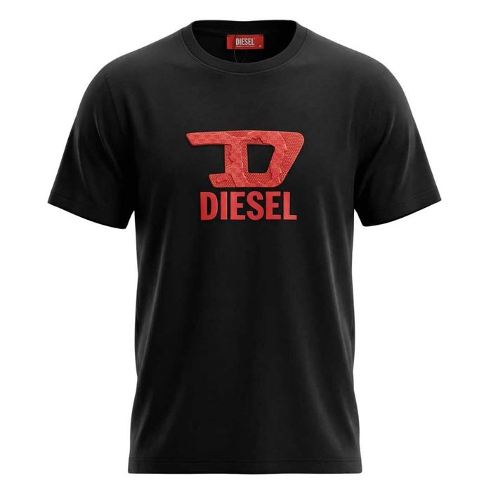Мъжка Оригинална Тениска - Diesel - Черен Цвят