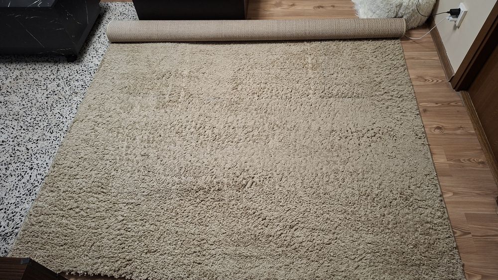 Covor Shaggy bej 200x250 cm