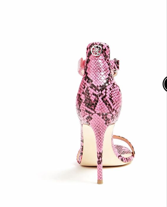 Дамски сандали GUESS Kahlua Pink Snake Print Sandals