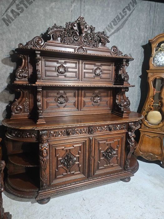 Credent antic din lemn masiv Napoleon lll