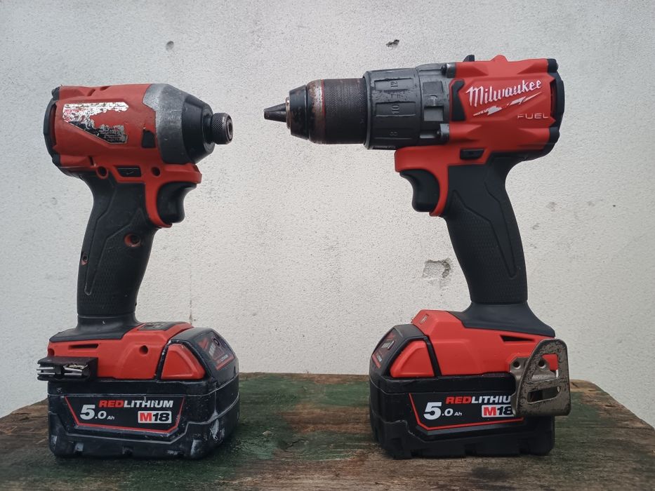 Set milwaukee fpd2+ fid 2, 2 baterii 5 amperi