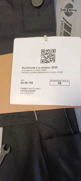 Pantaloni Engelbert Strauss Motion 2020, Negru, 58 EU