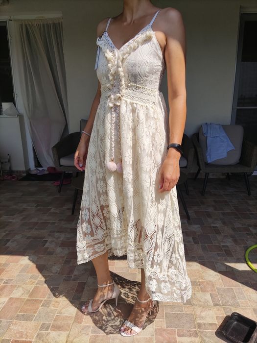 rochie ocazie Boho Lace maxi dress