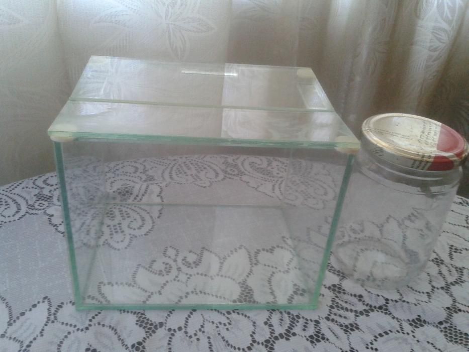Стъклена кутия за ядки,бонбони или подправки