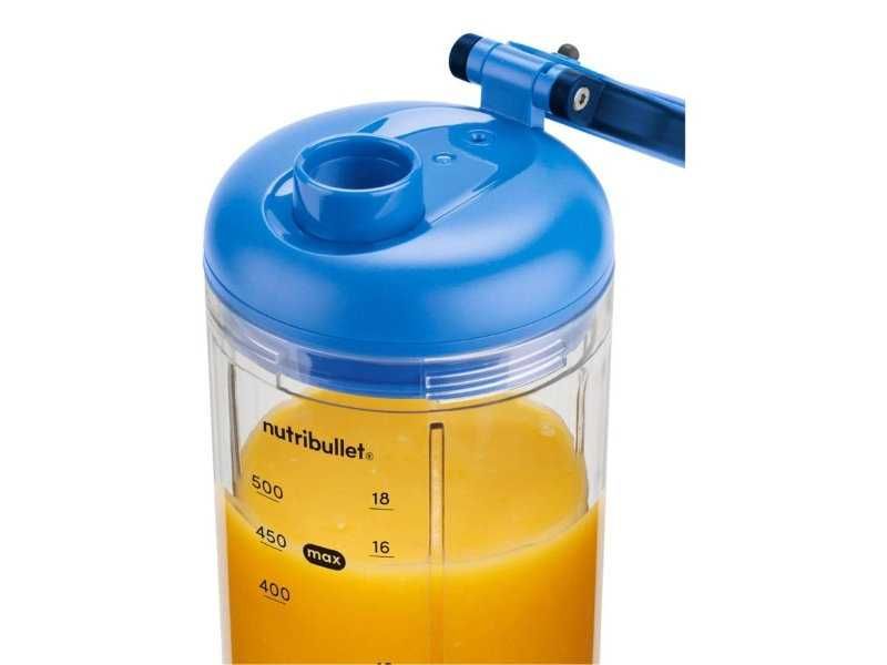 Компактен Преносим Блендер за Смутита и Напитки NutriBullet Flex NBP013BL 590 мл, Син