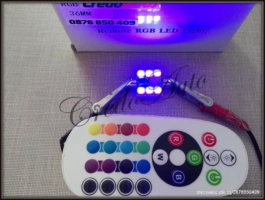 Ново!Rgb Диодни крушки за плафон с дистанционно!