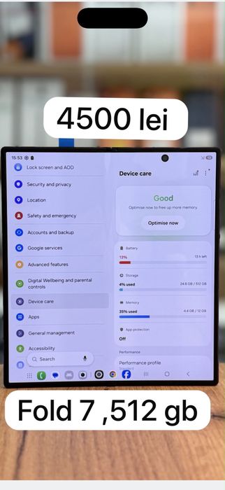 Samsung z fold 7 ,512