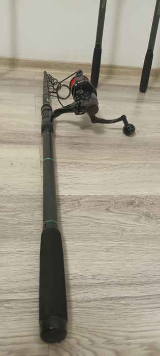 SET 3 Lansete Crap Robinhan 3.9m 3.75 LBS + 3 Mulinete AVIATOR DP70