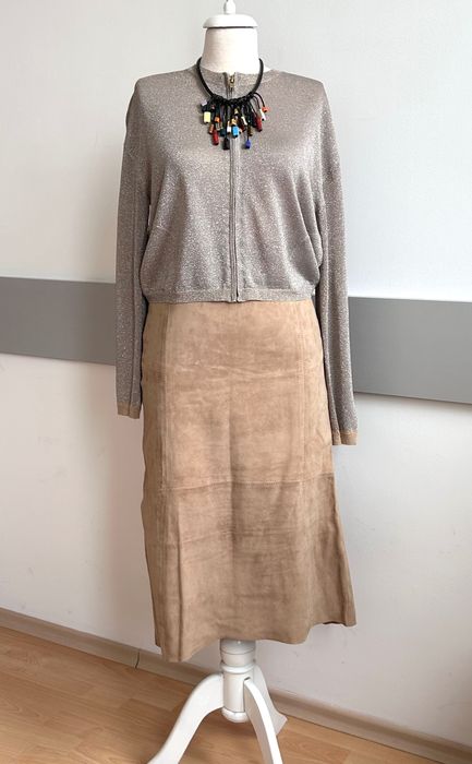 ARMA страхотна бутикова кожена дамска пола