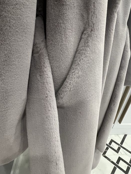 Шуба эко мех с шерстяным подкладом