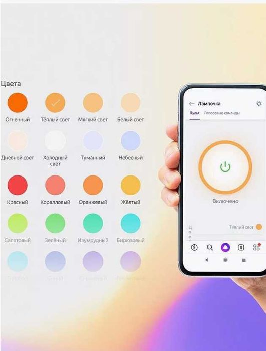 Умная лампочка Яндекс Е14, работает с Алисой