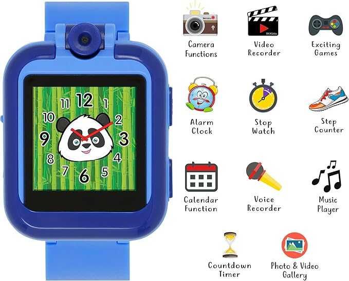 Интерактивен смарт часовник и слушалки за деца Комплект Розов Син