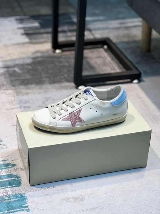 Golden Goose Super Star Blue Heel