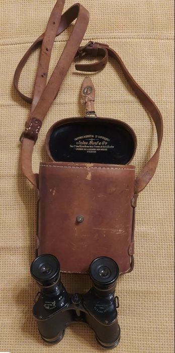 Binoclu Telemetru  WW1 Joules Huet reticul superb