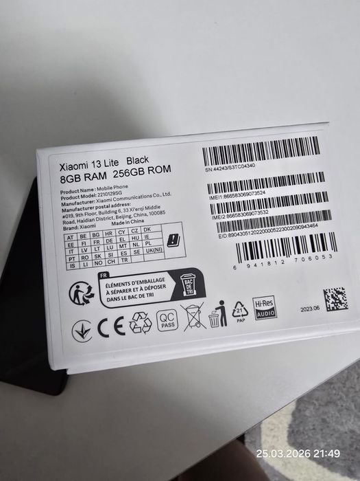 Продам Xiaomi 13 lite