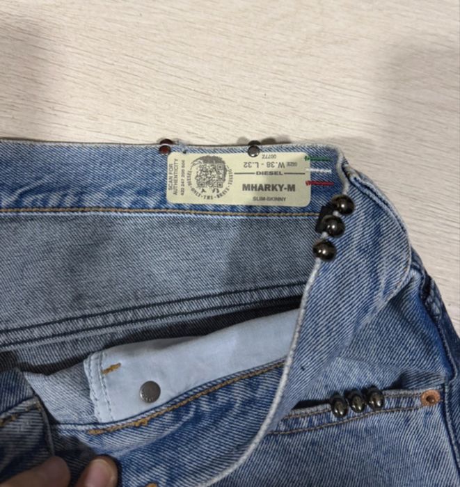 Diesel Blue Mharky 0077Z Jeans Men