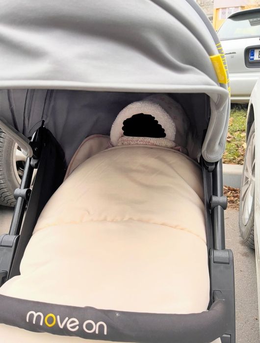 CHIPOLINO Лятна количка MOVE ON сива + зимно покривало