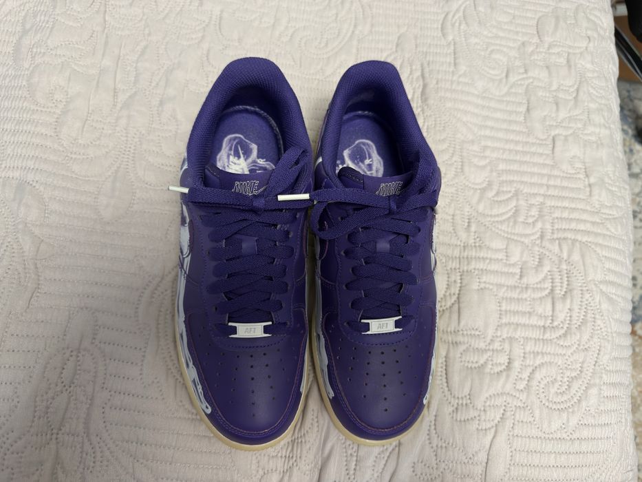 Air force 1 purple skeleton